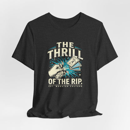 The Thrill of the Rip Graphic Tee – Premium Trading Card Booster Pack & Hobbyist T-Shirt