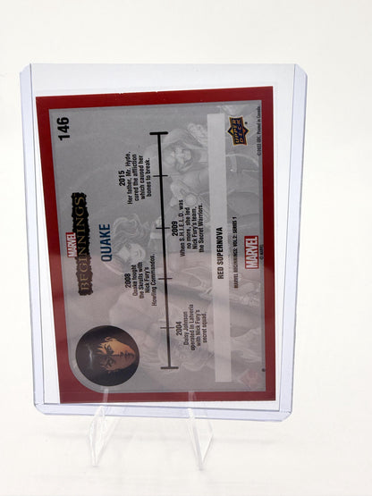 2022 Upper Deck Marvel Beginnings Quake Red Supernova Parallel Card #146