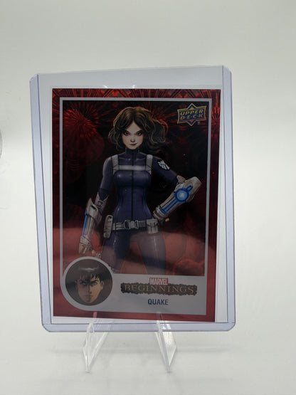 2022 Upper Deck Marvel Beginnings Quake Red Supernova Parallel Card #146