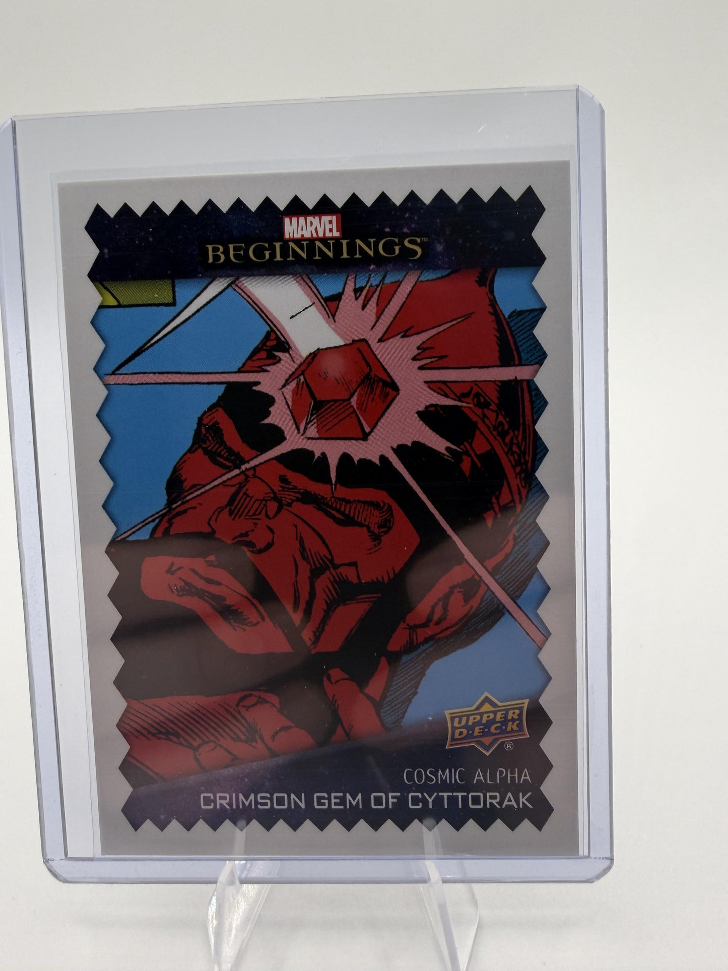 2022 Upper Deck Marvel Beginnings Crimson Gem of Cyttorak Cosmic Alpha Card CA4