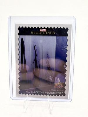 2022 Upper Deck Marvel Beginnings Cosmic Alpha All-Black The Necrosword CA8 Card
