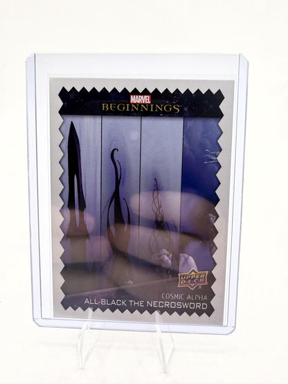 2022 Upper Deck Marvel Beginnings Cosmic Alpha All-Black The Necrosword CA8 Card