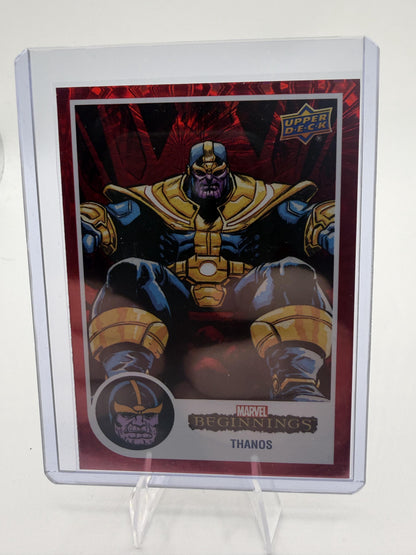2022 Marvel Beginnings Vol 2 Thanos Red Supernova Parallel #57 Trading Card