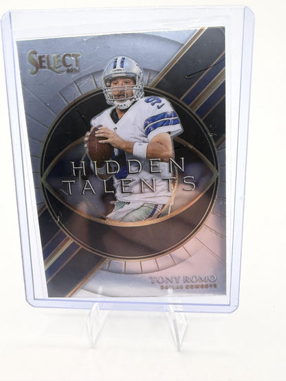 2021 Panini Select Tony Romo Hidden Talents Silver Prizm Card #HT-10 Cowboys