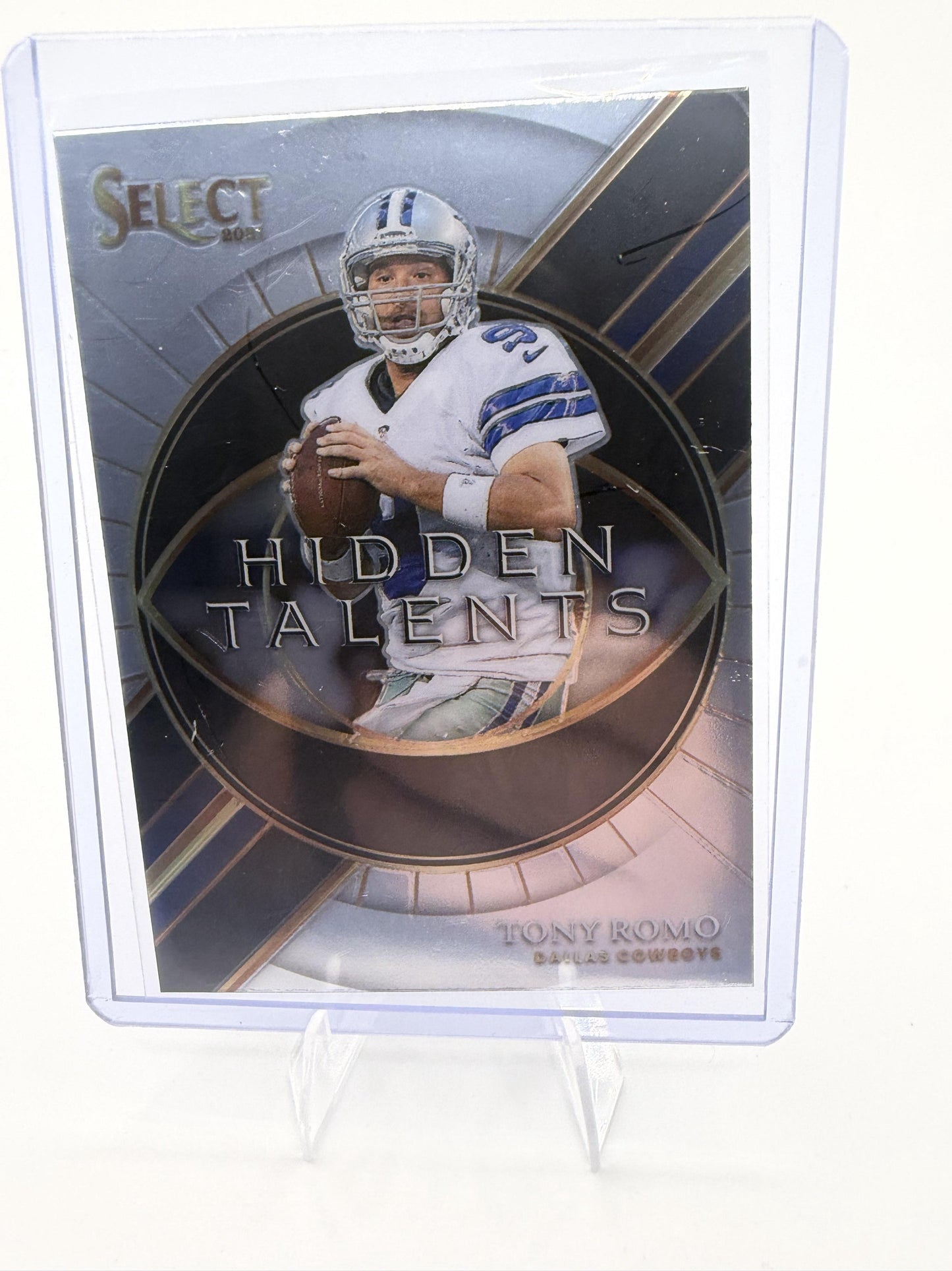 2021 Panini Select Tony Romo Hidden Talents Silver Prizm Card #HT-10 Cowboys