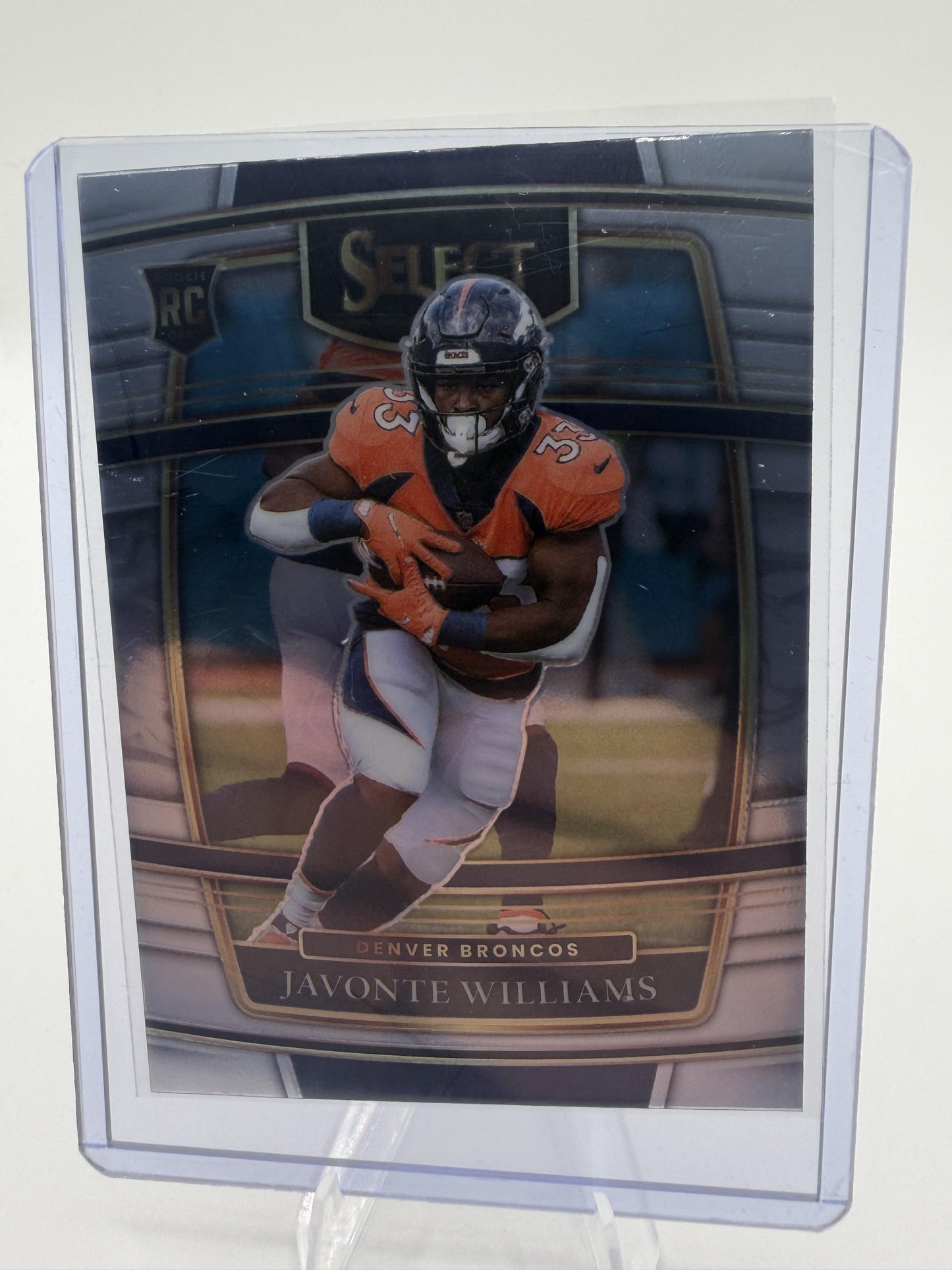 2021 Panini Select Javonte Williams Concourse  Prizm RC Card #57 Broncos