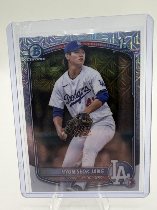 2025 Bowman Chrome Hyun-Seok Jang 1st Bowman Mojo Refractor Card #BCP-51 Dodgers