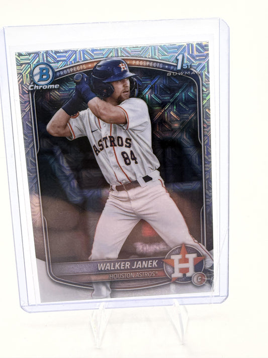 2025 Bowman Chrome Walker Janek 1st Bowman Mojo Refractor Card #BCP-15 Astros