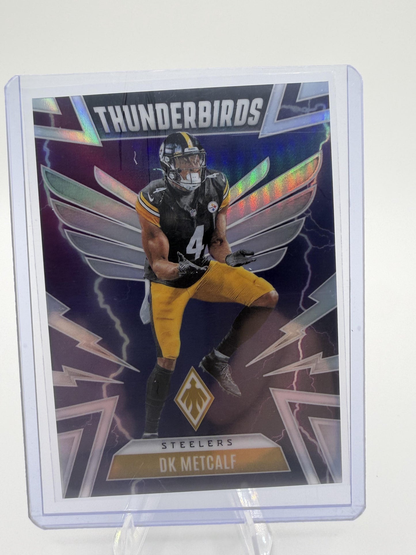 2025 Panini Phoenix DK Metcalf Thunderbirds Parallel Steelers Card #43
