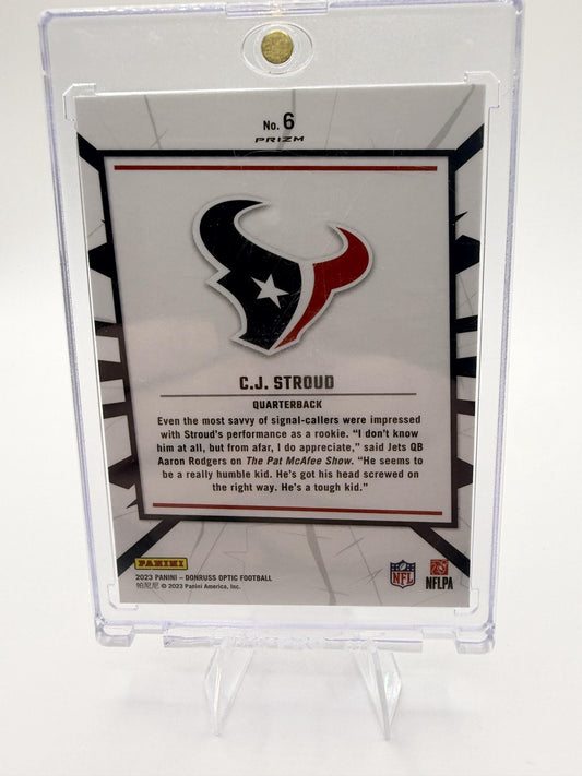 2023 Donruss Optic CJ Stroud My House Prizm Card #6 Houston Texans RC