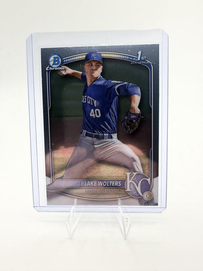 2025 Bowman Chrome Blake Wolters 1st Bowman Card BCP-76 KC Royals