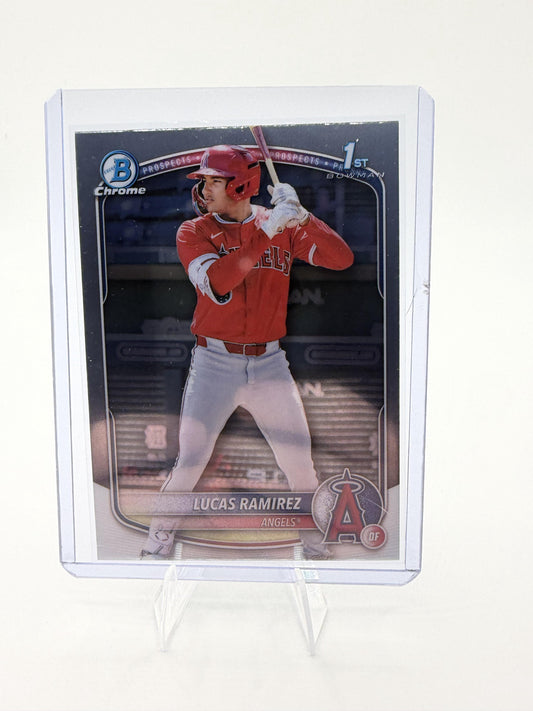 2025 Bowman Chrome Lucas Ramirez 1st Bowman Card BCP-135 LA Angels