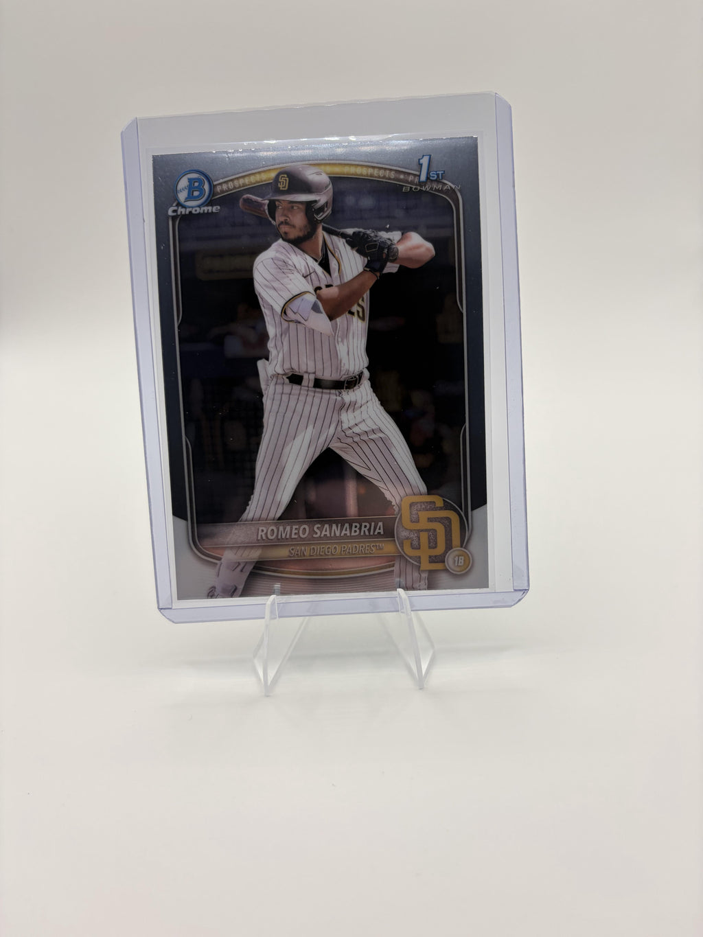 2025 Bowman Chrome Romeo Sanabria 1st Bowman Card BCP-3 San Diego Padres