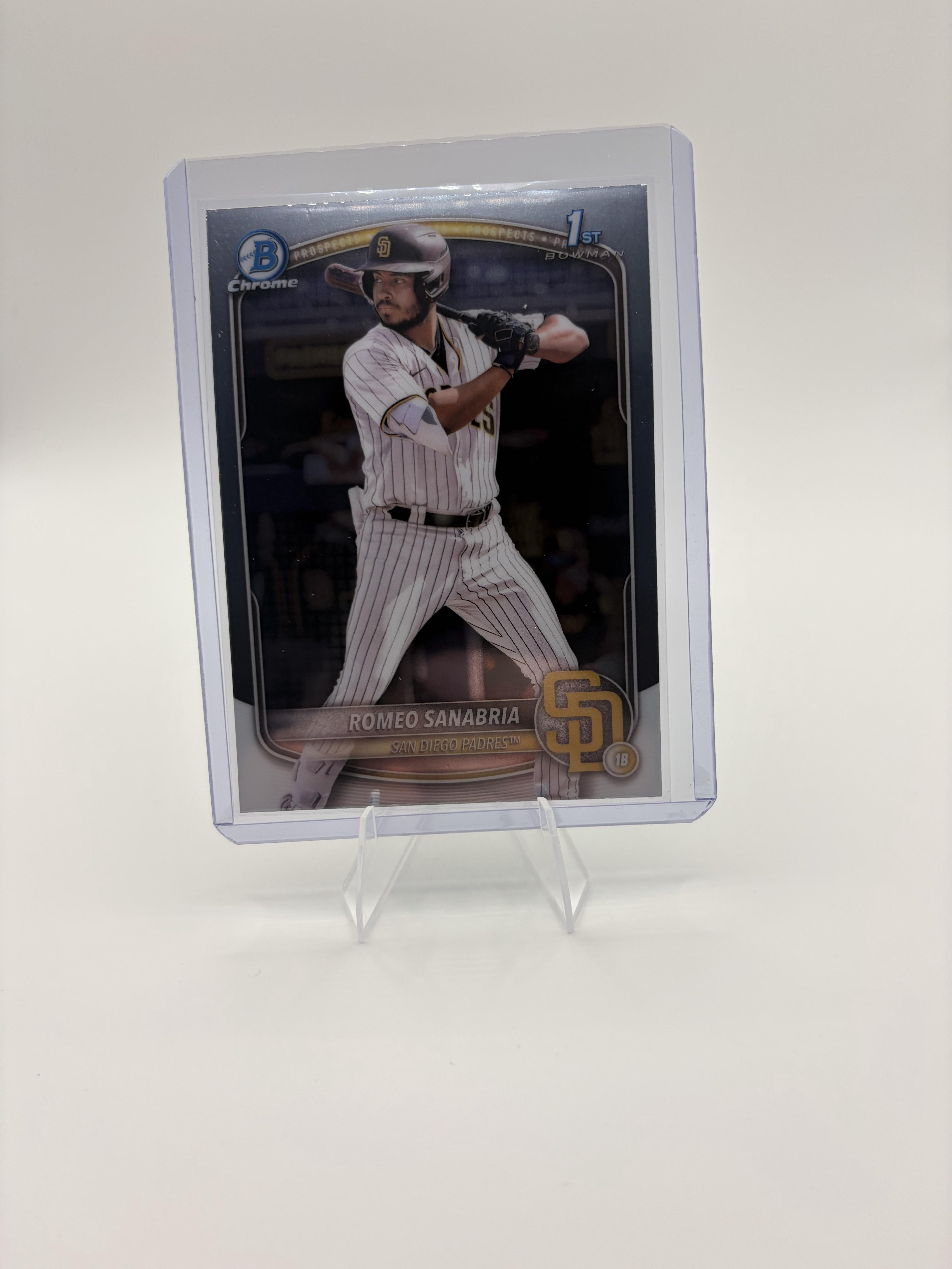 2025 Bowman Chrome Romeo Sanabria 1st Bowman Card BCP-3 San Diego Padres