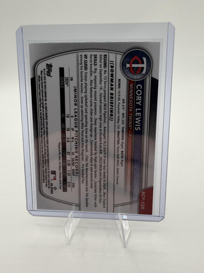 2025 Bowman Chrome Cory Lewis 1st Bowman Card BCP-128 Minnesota Twins