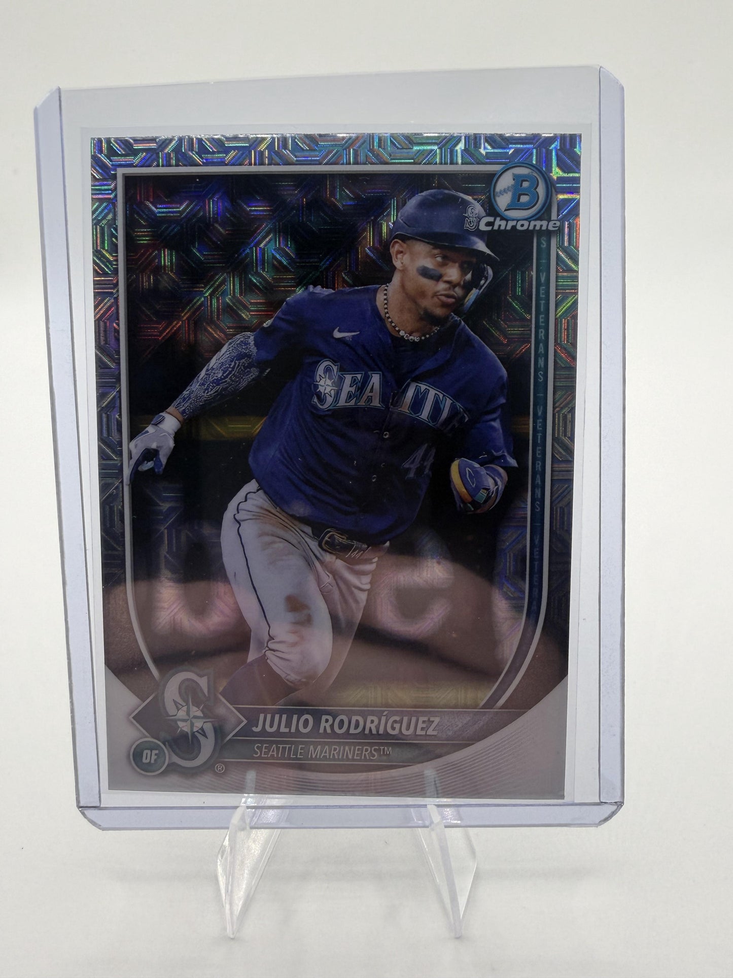 2025 Bowman Chrome Julio Rodriguez Mojo Refractor Card #79 Mariners Mega Box