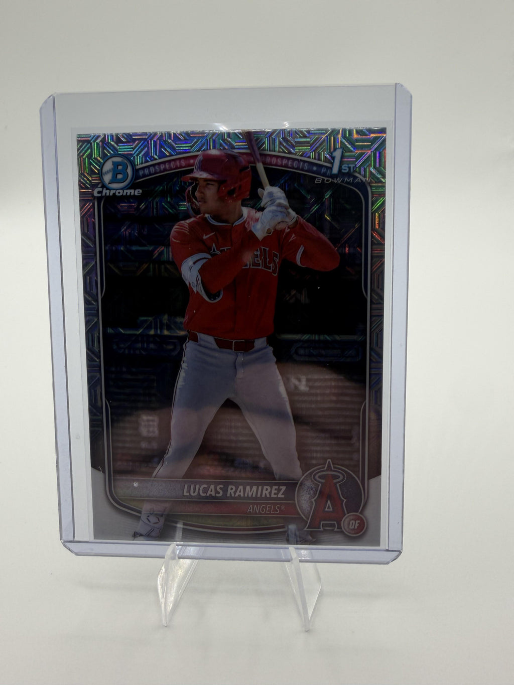 2025 Bowman Chrome Lucas Ramirez 1st Bowman Mojo Refractor Card BCP-135 Angels