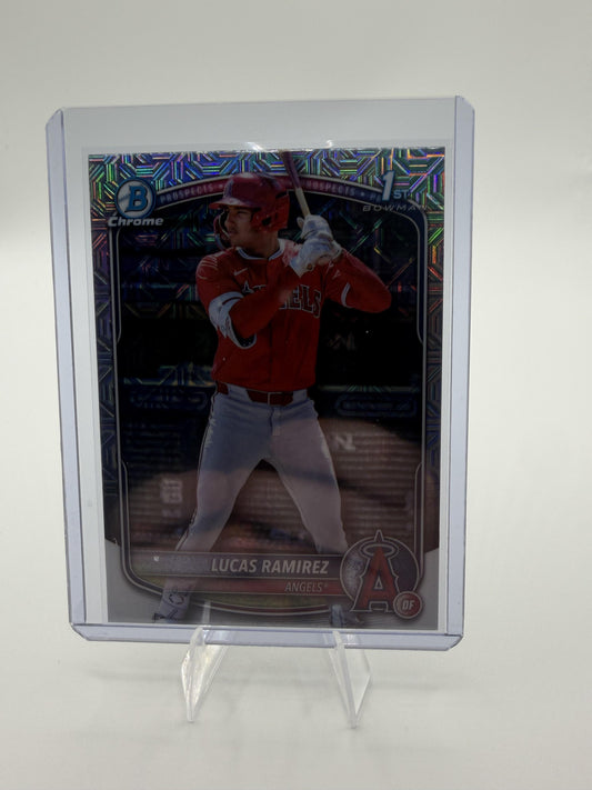 2025 Bowman Chrome Lucas Ramirez 1st Bowman Mojo Refractor Card BCP-135 Angels