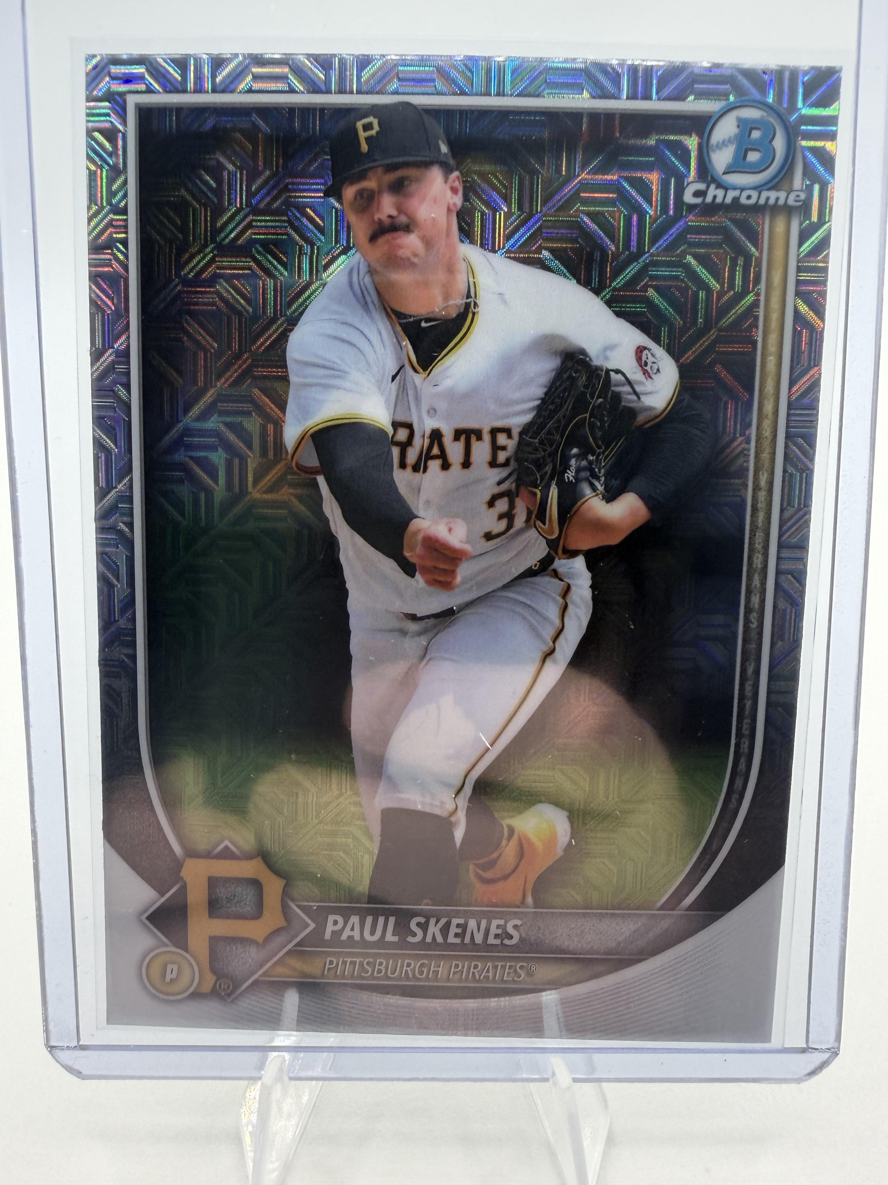 2025 Bowman Chrome Paul Skenes Mojo Refractor Card #30 Pirates Mega Box
