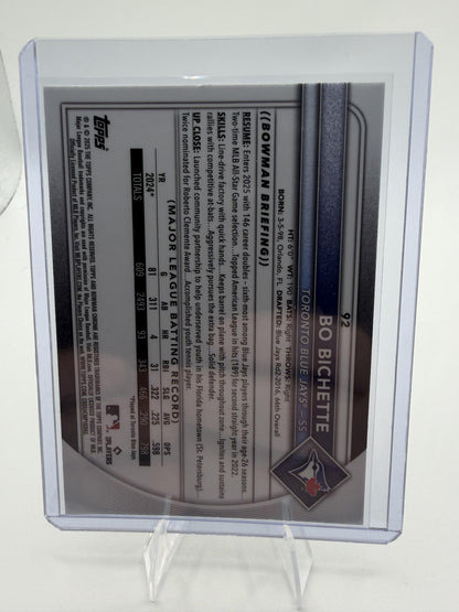 2025 Bowman Chrome Bo Bichette Mojo Refractor Card #92 Blue Jays Mega Box