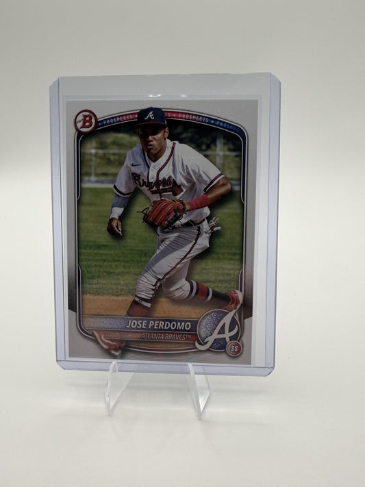 2025 Bowman Jose Perdomo Prospect CARD #BP-106 Atlanta Braves