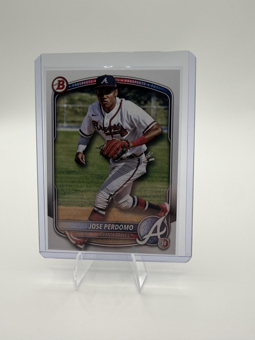 2025 Bowman Jose Perdomo Prospect CARD #BP-106 Atlanta Braves