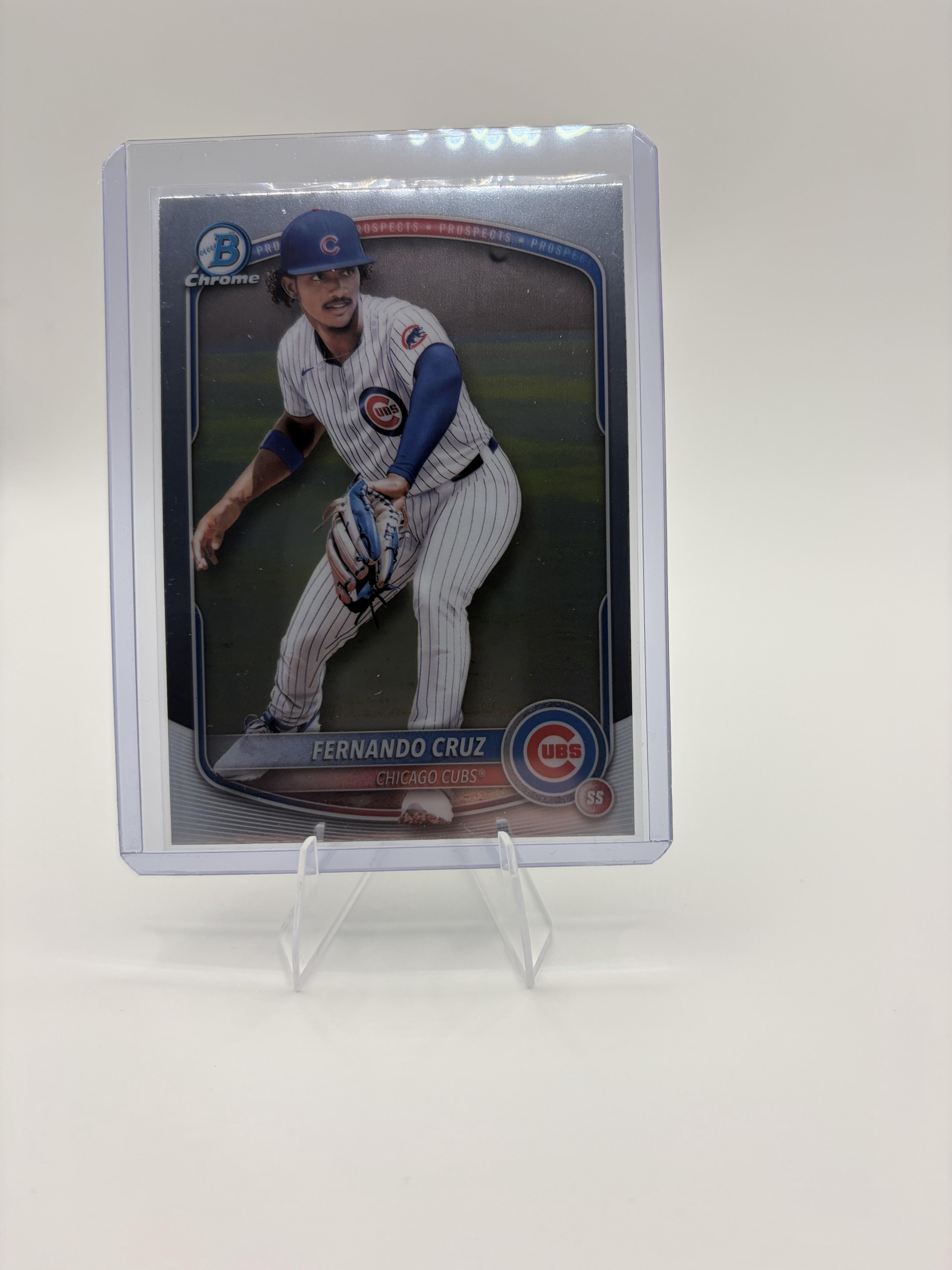 2025 Bowman Chrome Fernando Cruz Prospect CARD #BCP-110 Chicago Cubs