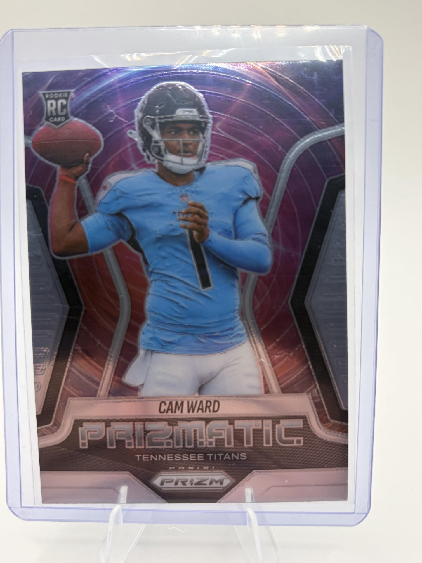 2025 Panini Prizm Cam Ward Prizmatic Insert RC #4 Tennessee Titans Card