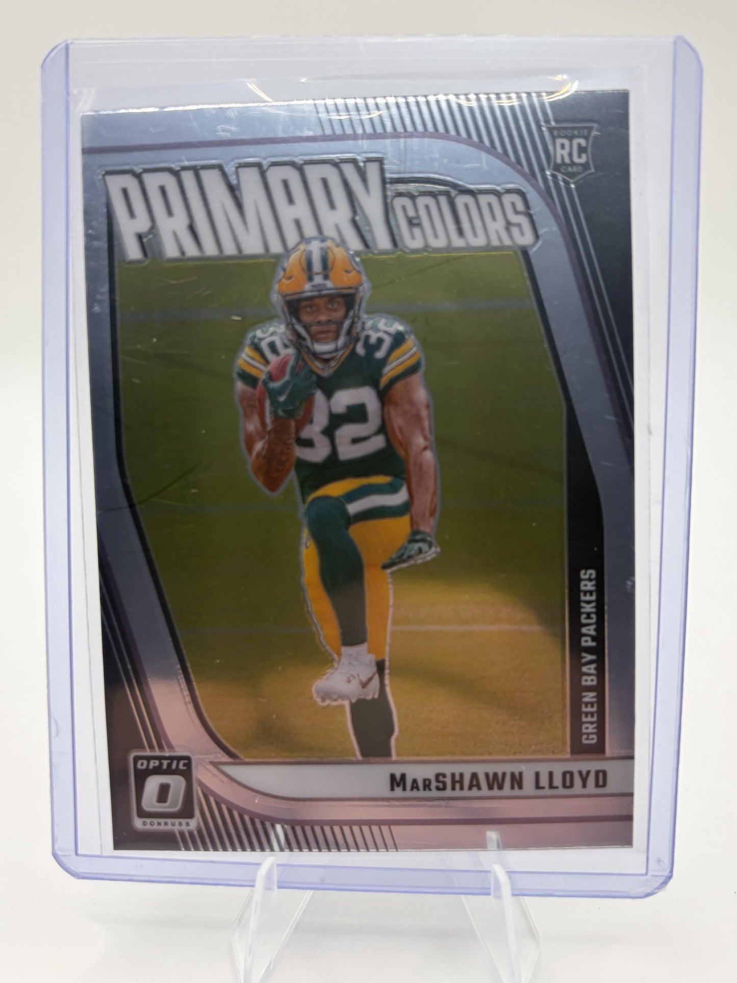 2024 Donruss Optic MarShawn Lloyd Primary Colors Insert RC #14 Packers Card