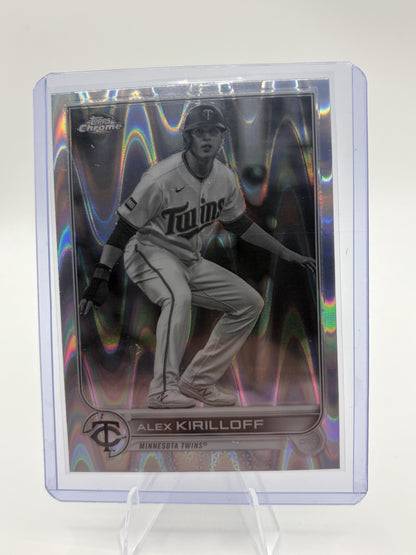 2022 Topps Chrome Alex Kirilloff RayWave Refractor #105 Minnesota Twins Card