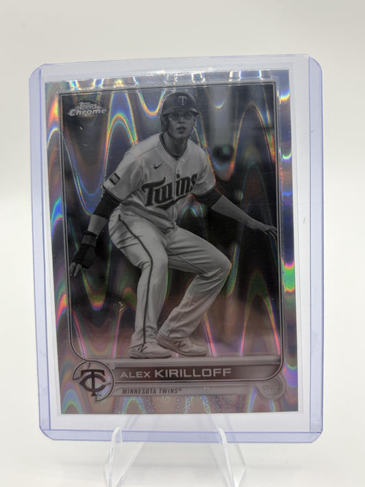 2022 Topps Chrome Alex Kirilloff RayWave Refractor #105 Minnesota Twins Card