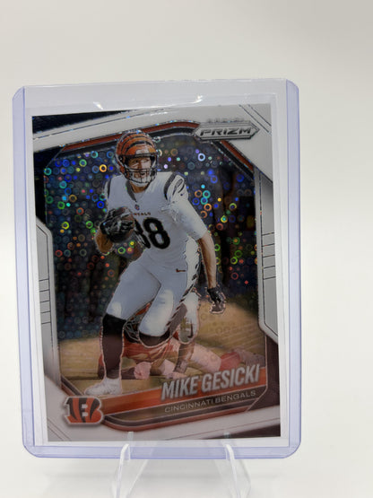 2025 Panini Prizm Mike Gesicki White Disco Prizm Card #79 Bengals