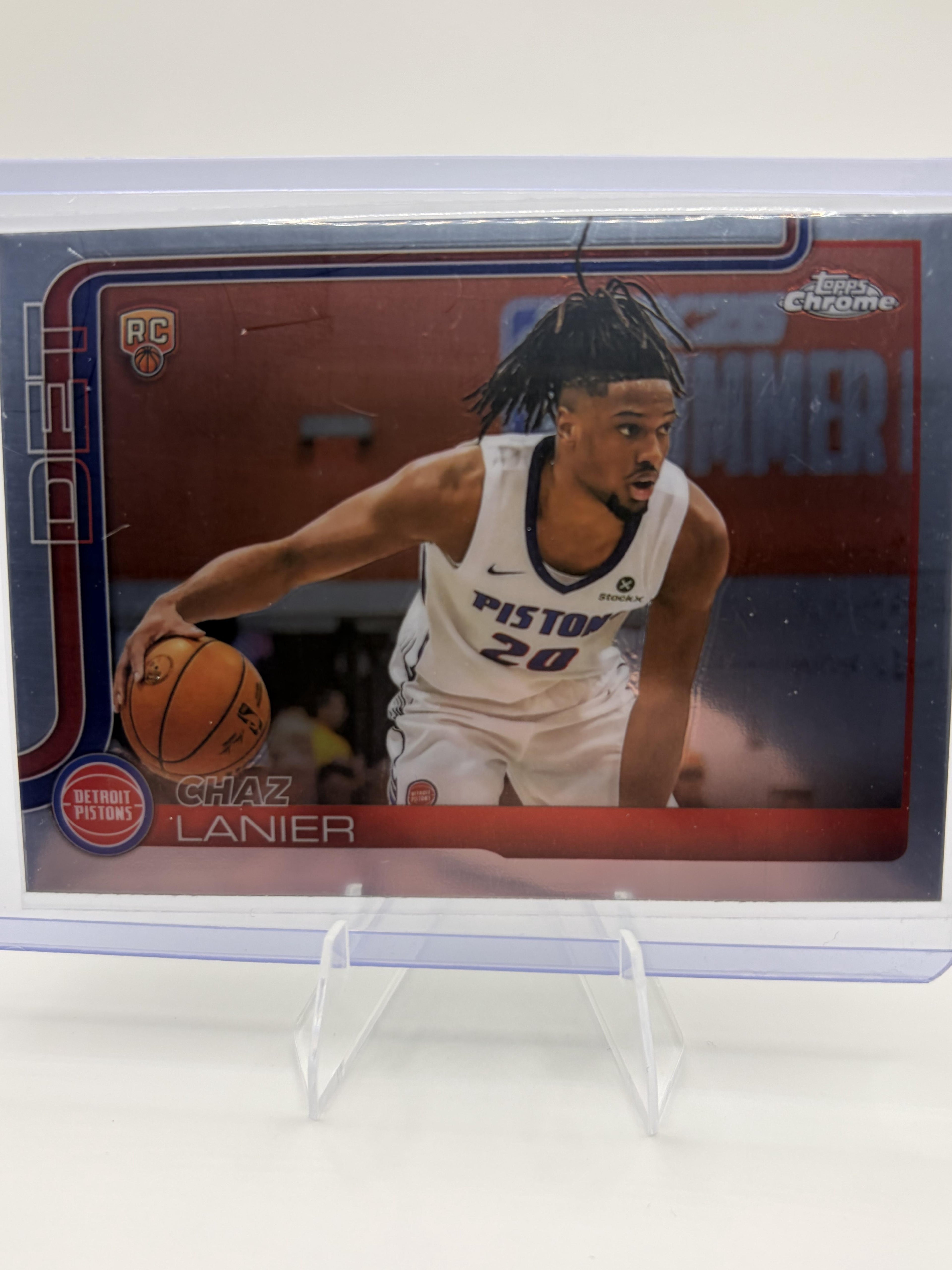 2025 Topps Chrome Chaz Lanier RC #288 Detroit Pistons Rookie Card