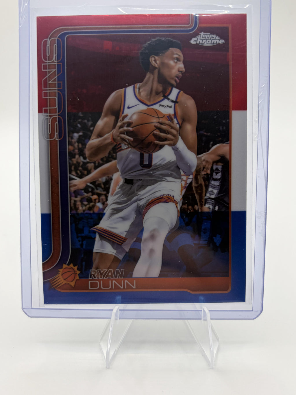 2025 Topps Chrome Ryan Dunn RC Rookie Card #178 Prizm Red White Blue Suns