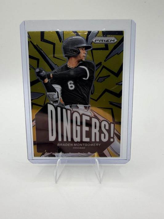 2025 Panini Prizm Baseball Braden Montgomery Dingers! Insert Card Chicago #21