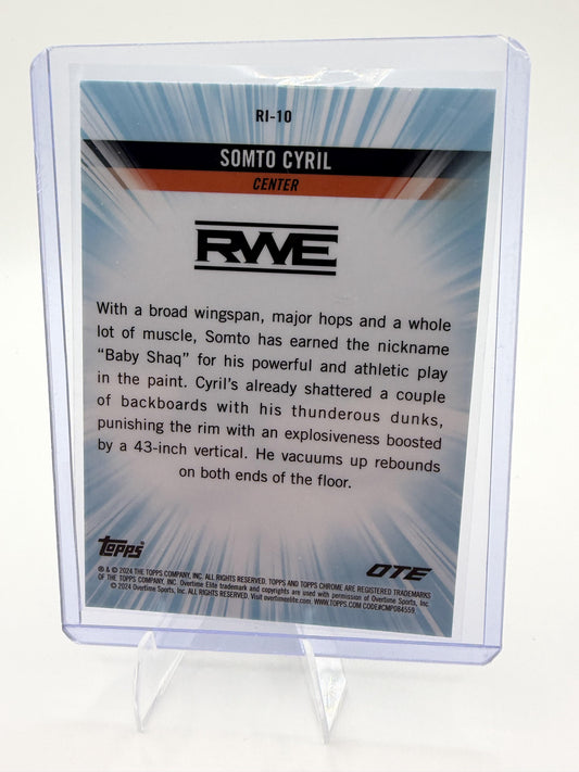2023-24 Topps Chrome Overtime Elite Somto Cyril Run It! Insert RI-10 Card OTE