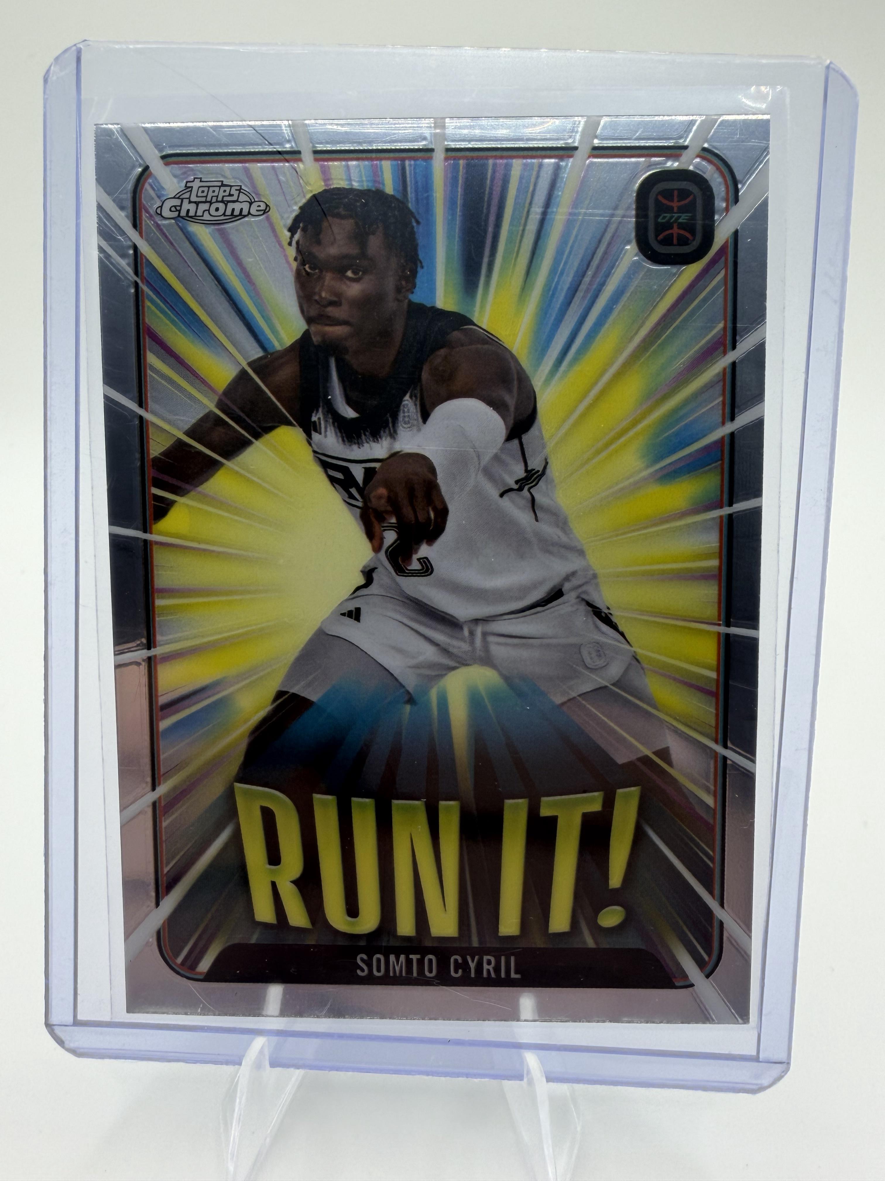2023-24 Topps Chrome Overtime Elite Somto Cyril Run It! Insert RI-10 Card OTE