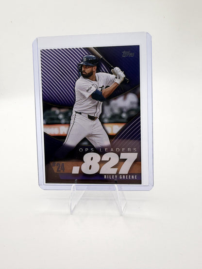 2025 Topps Series 2 Riley Greene OPS Leaders Insert Card #OPS-24 Tigers