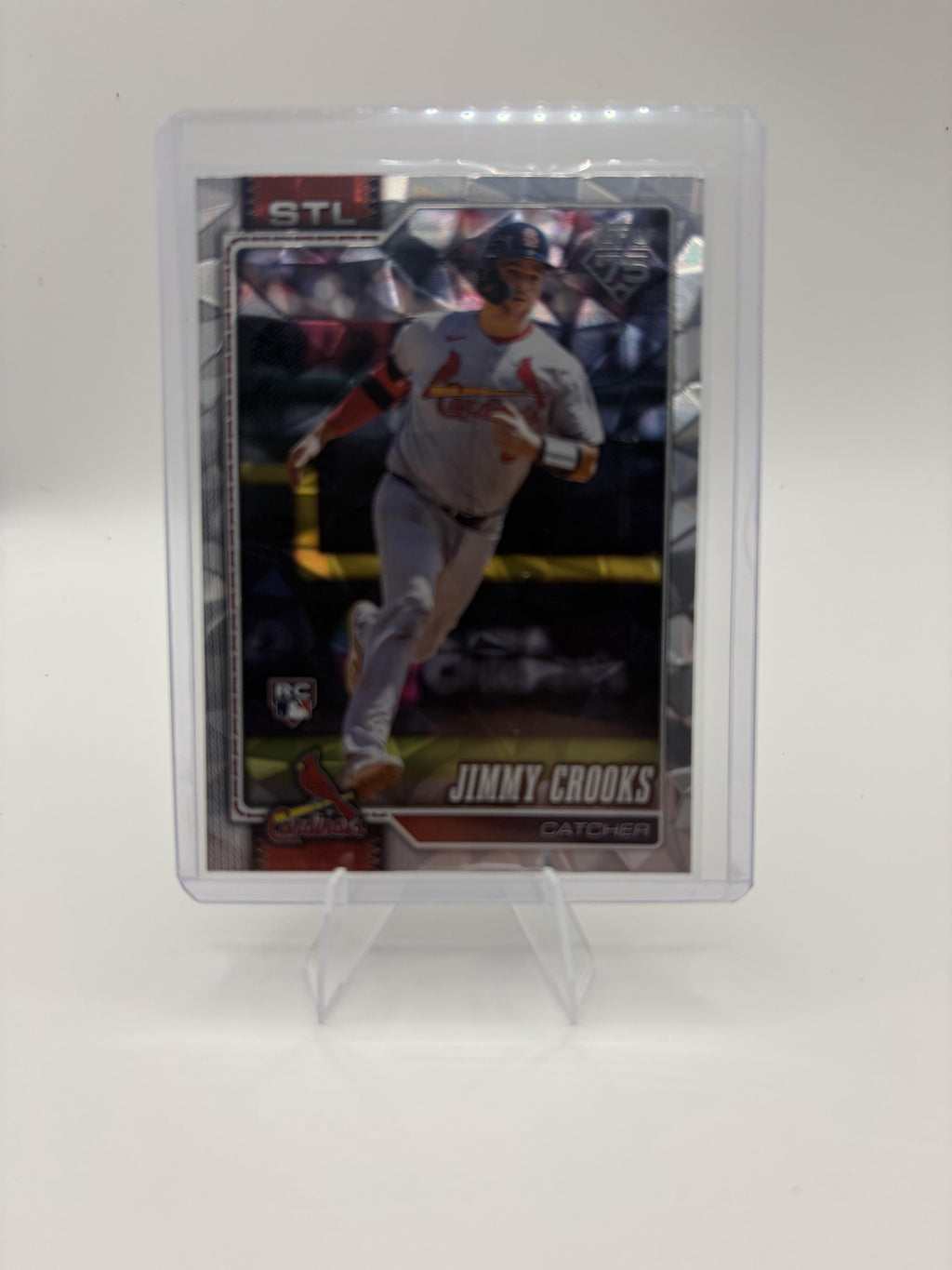 2026 Topps Jimmy Crooks RC Silver Crackle Foil Parallel Baseball Card #73