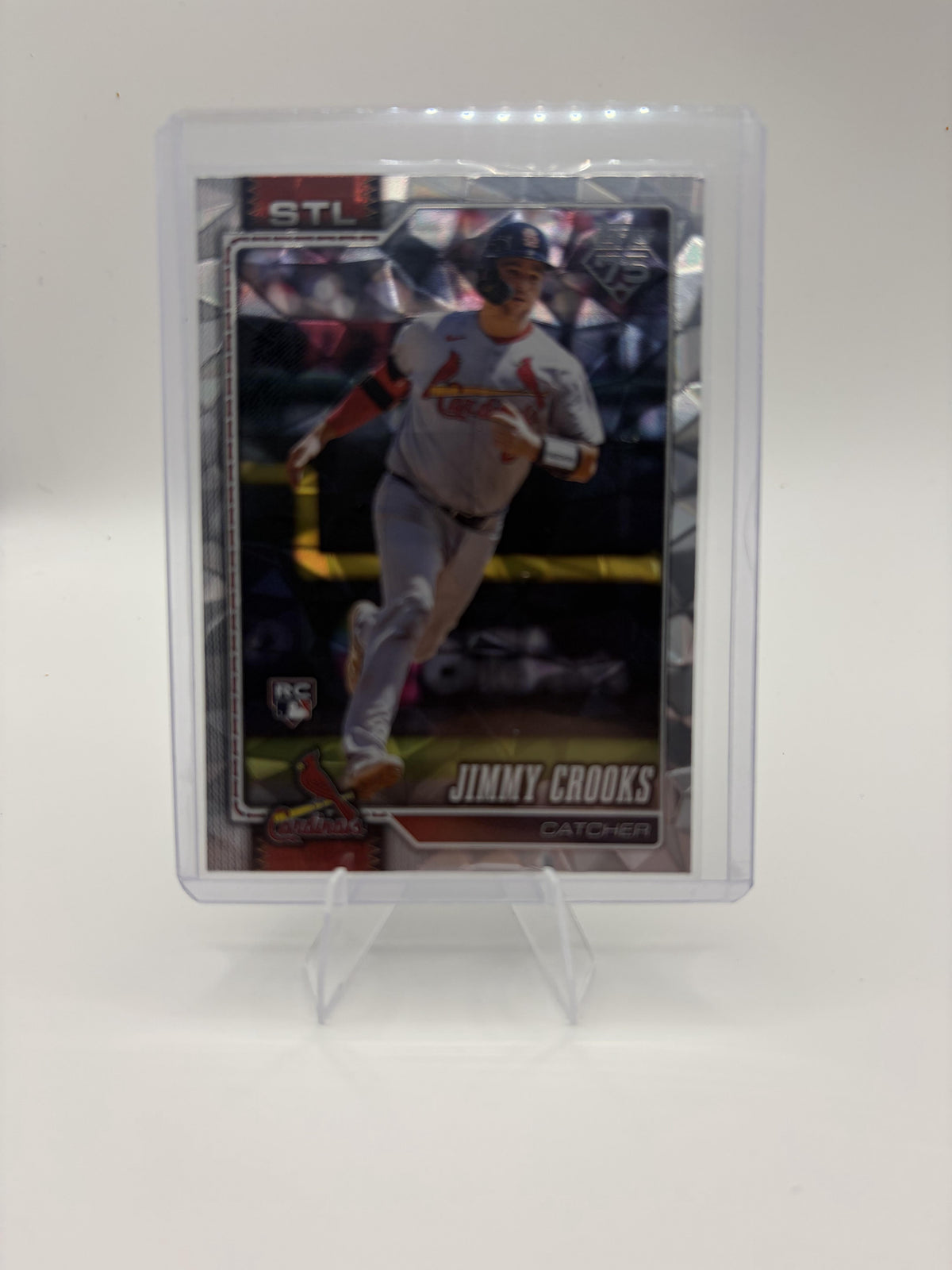 2026 Topps Jimmy Crooks RC Silver Crackle Foil Parallel Baseball Card #73
