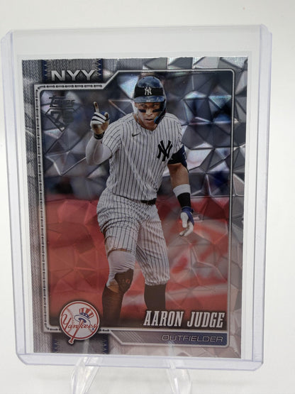 2026 Topps Aaron Judge Silver Crackle Foil Parallel Baseball Card #1