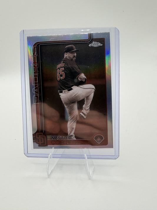 2025 Topps Chrome Nestor Cortes Refractor Card #USC130 Padres