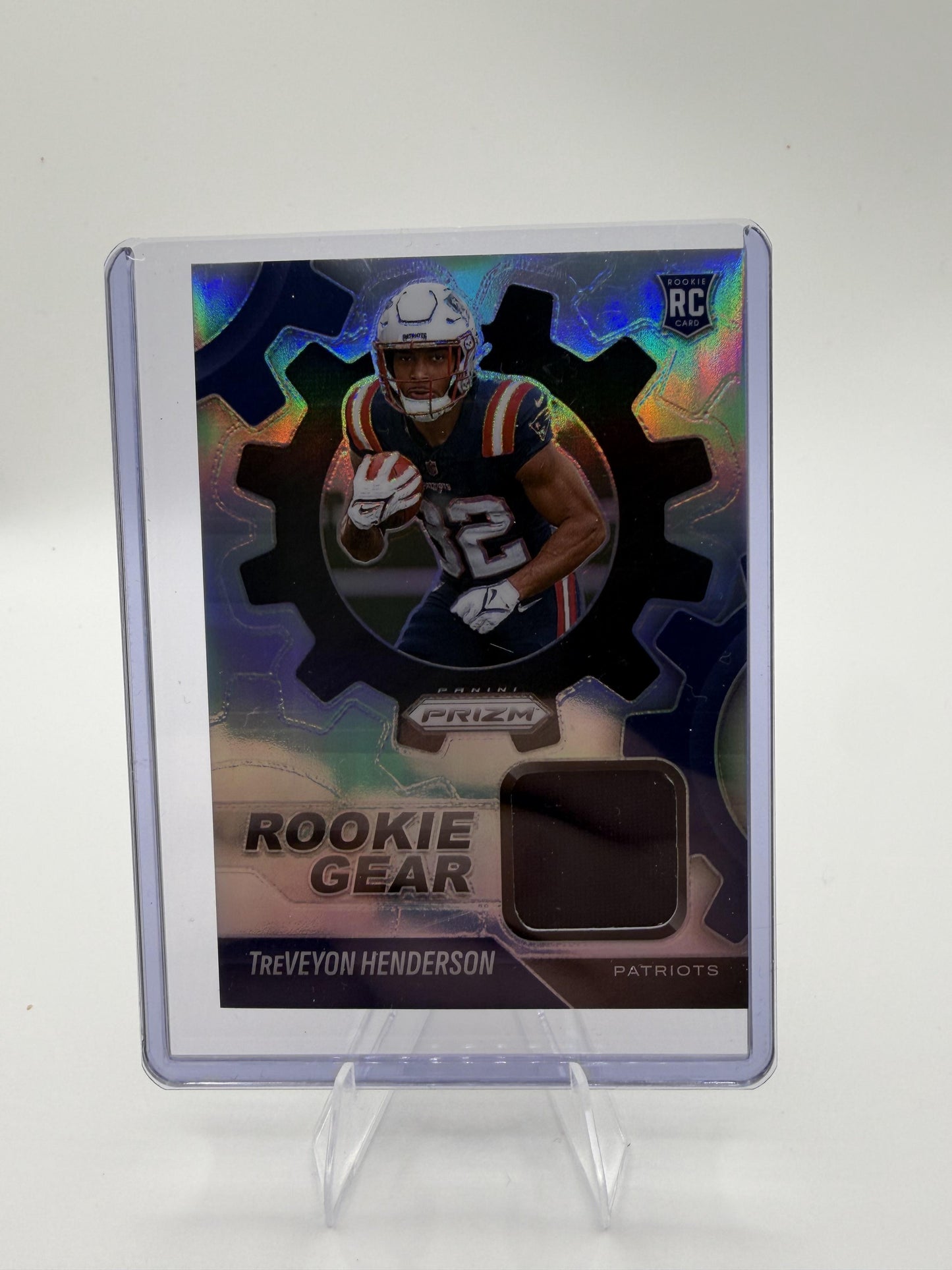 2025 Panini Prizm TreVeyon Henderson Rookie Gear Relic Card #RGR-THE Patriots