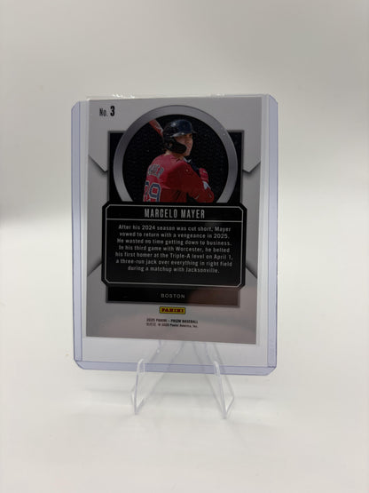 2025 Panini Prizm Marcelo Mayer Talisman Insert Card #3 Red Sox