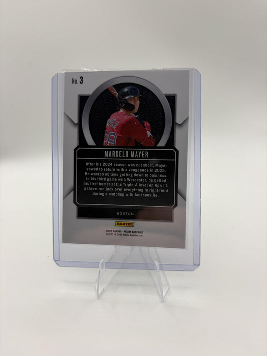 2025 Panini Prizm Marcelo Mayer Talisman Insert Card #3 Red Sox
