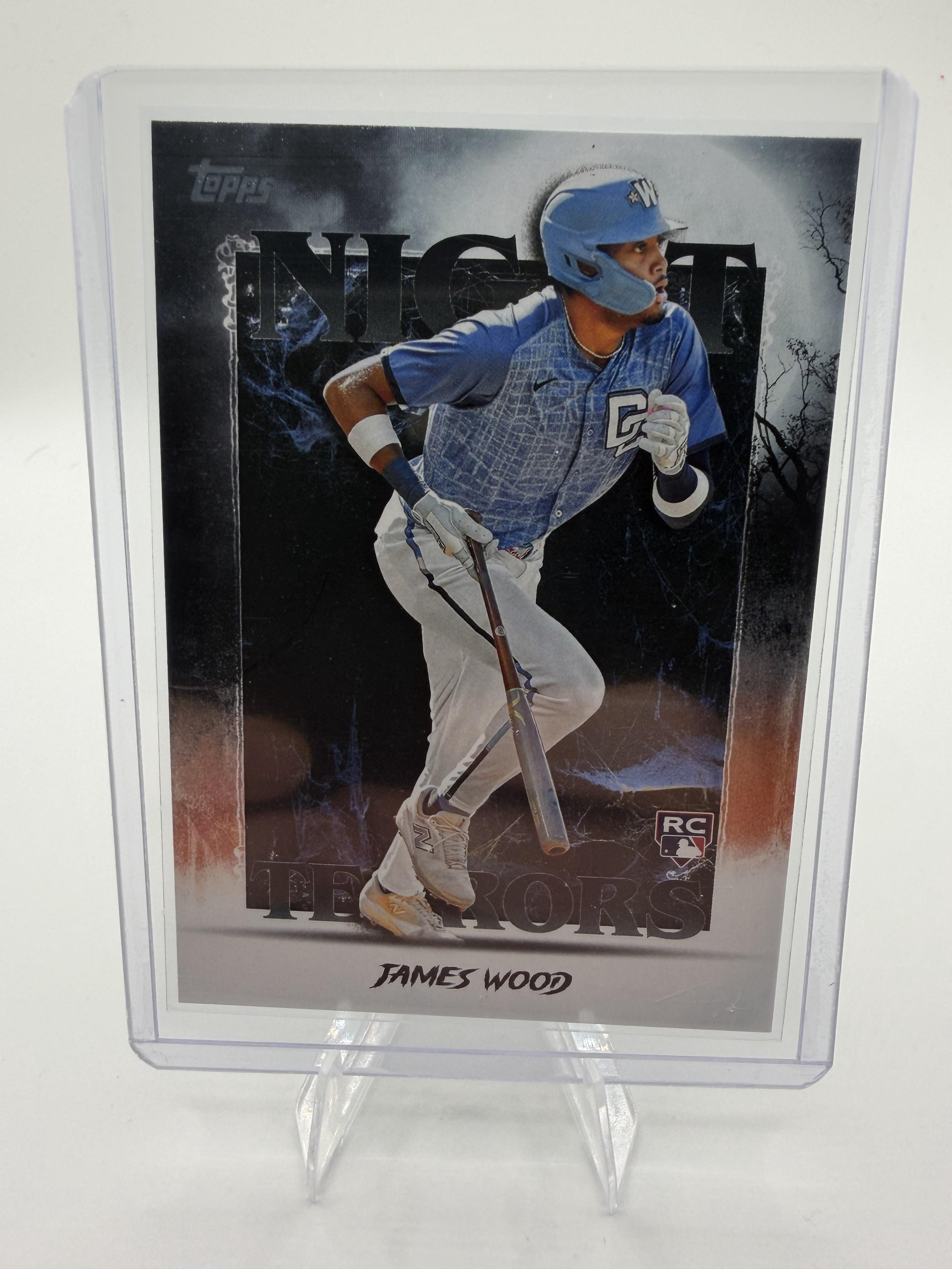 2025 Topps James Wood RC #NT-25 Night Terrors Nationals Baseball Card