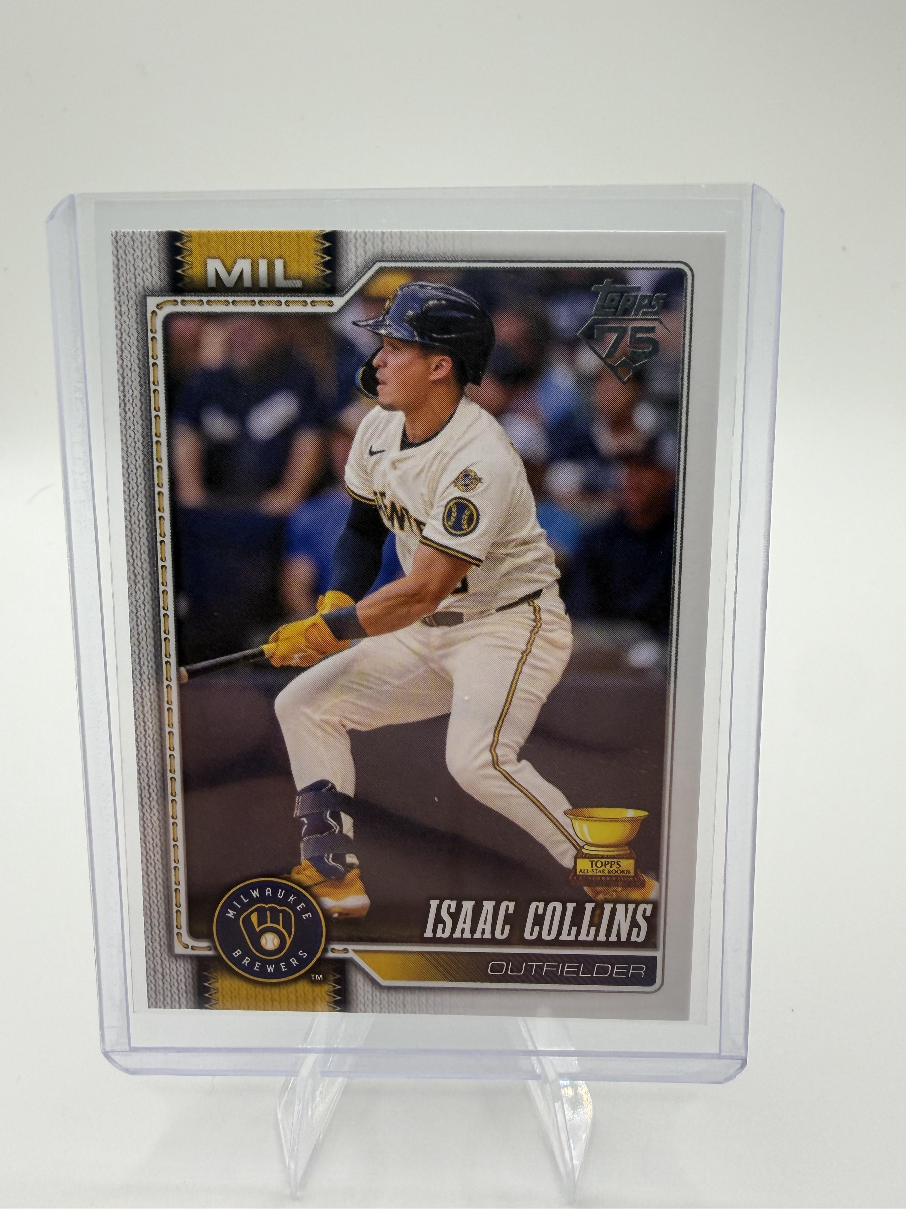 Series 1 #202 Isaac Collins All-Star Rookie Cup (Gold Cup)