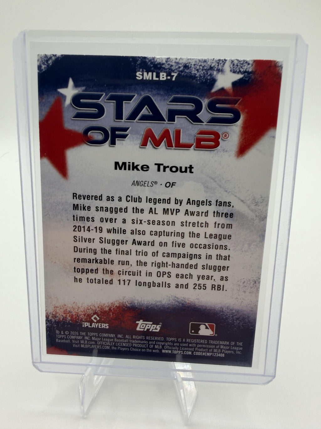 Series 1 #SMLB-7 Mike Trout Stars of MLB