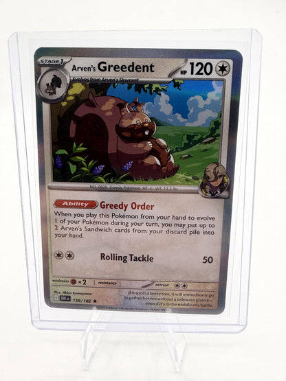 2025 SV10: Destined Rivals Arven's Greedent Card Rare,Holo Rare,Holo