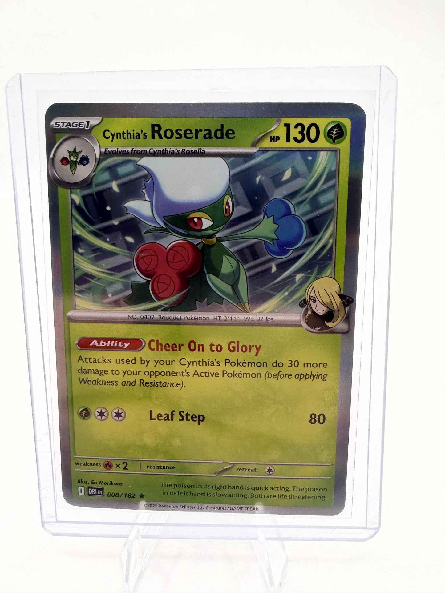 2025 SV10: Destined Rivals Cynthia's Roserade Card Rare,Holo Rare,Holo